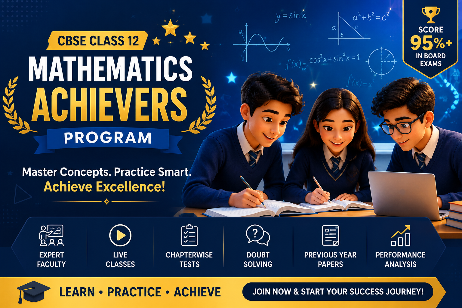 CBSE class 12 mathematics achievers program